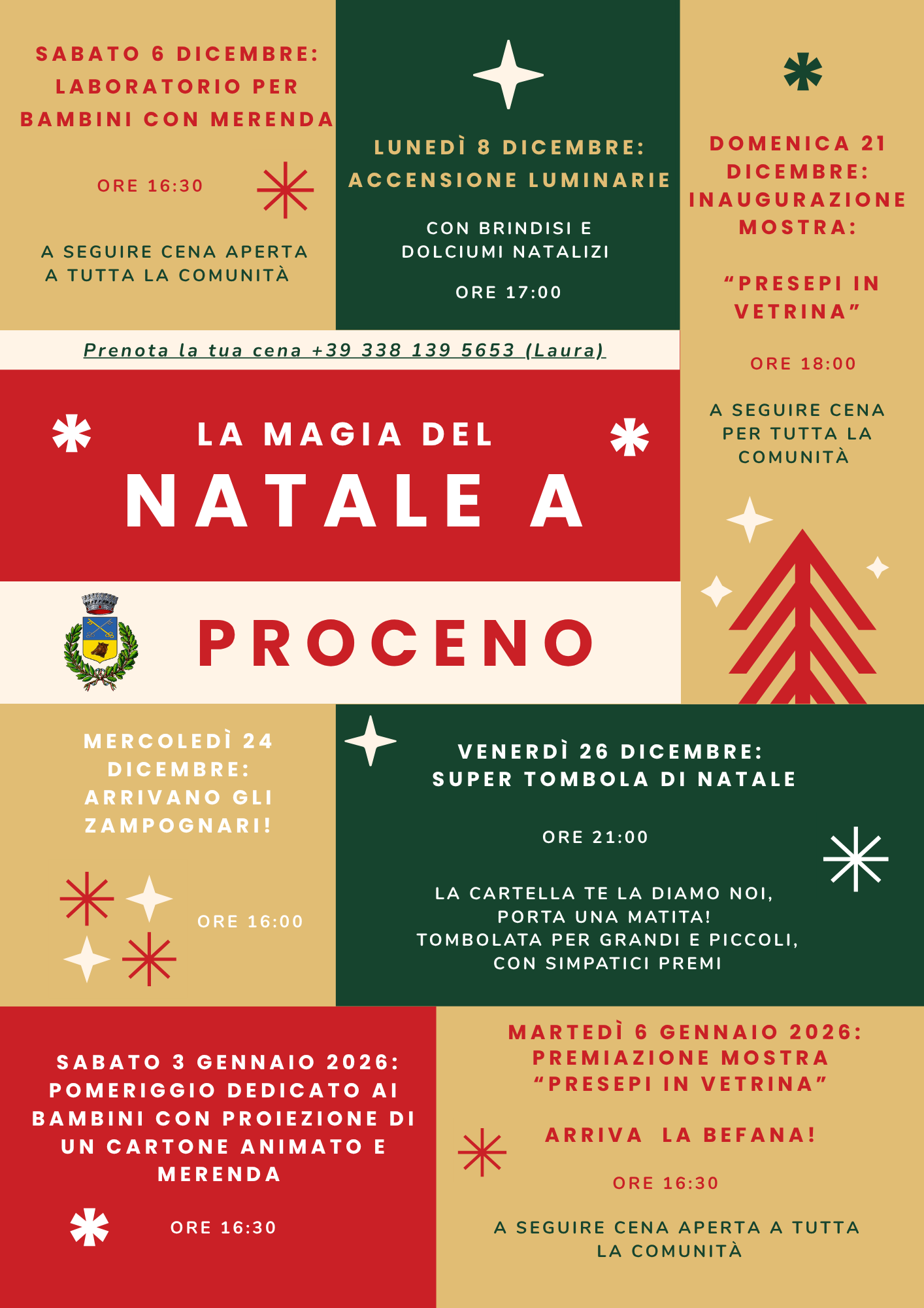 Rosso Oro Foto Orchestra Concerto di Natale Volantino